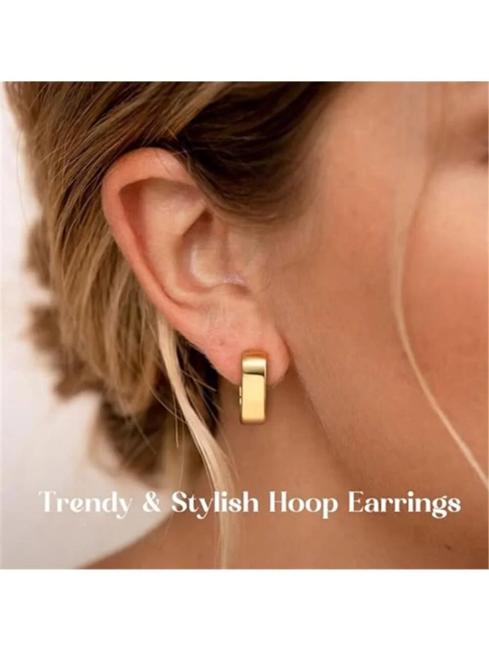 925 Sterling Silver Earrings for Women 14K Gold Filled Small Chunky